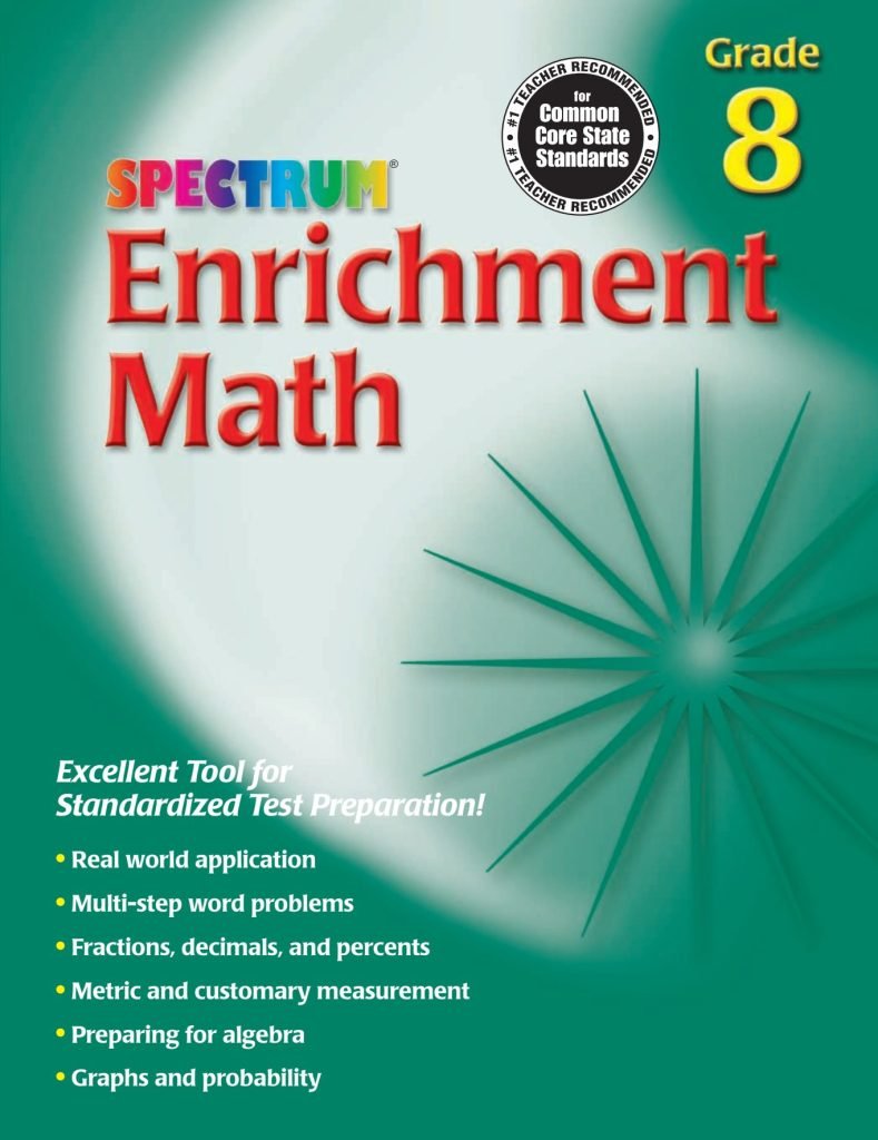 Spectrum Enrichment Math Workbook 8