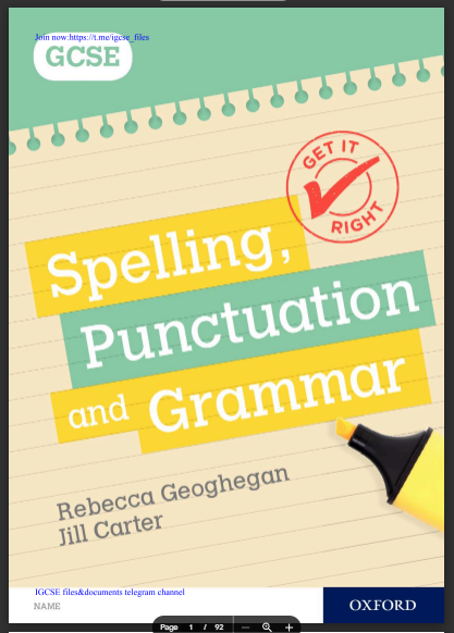 Grammar Punctuation
