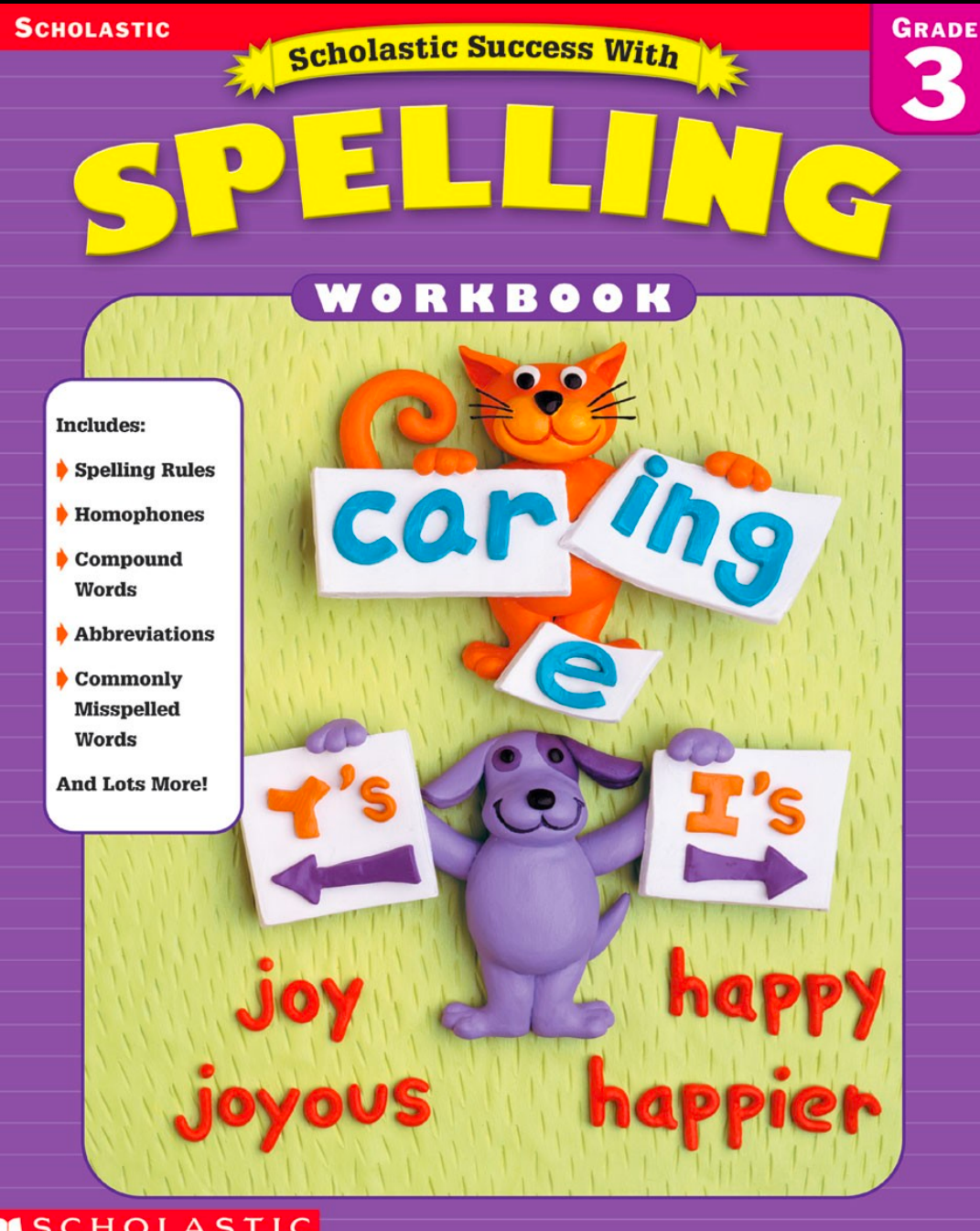 Scholastic Success with Spelling Workbook Grade 3