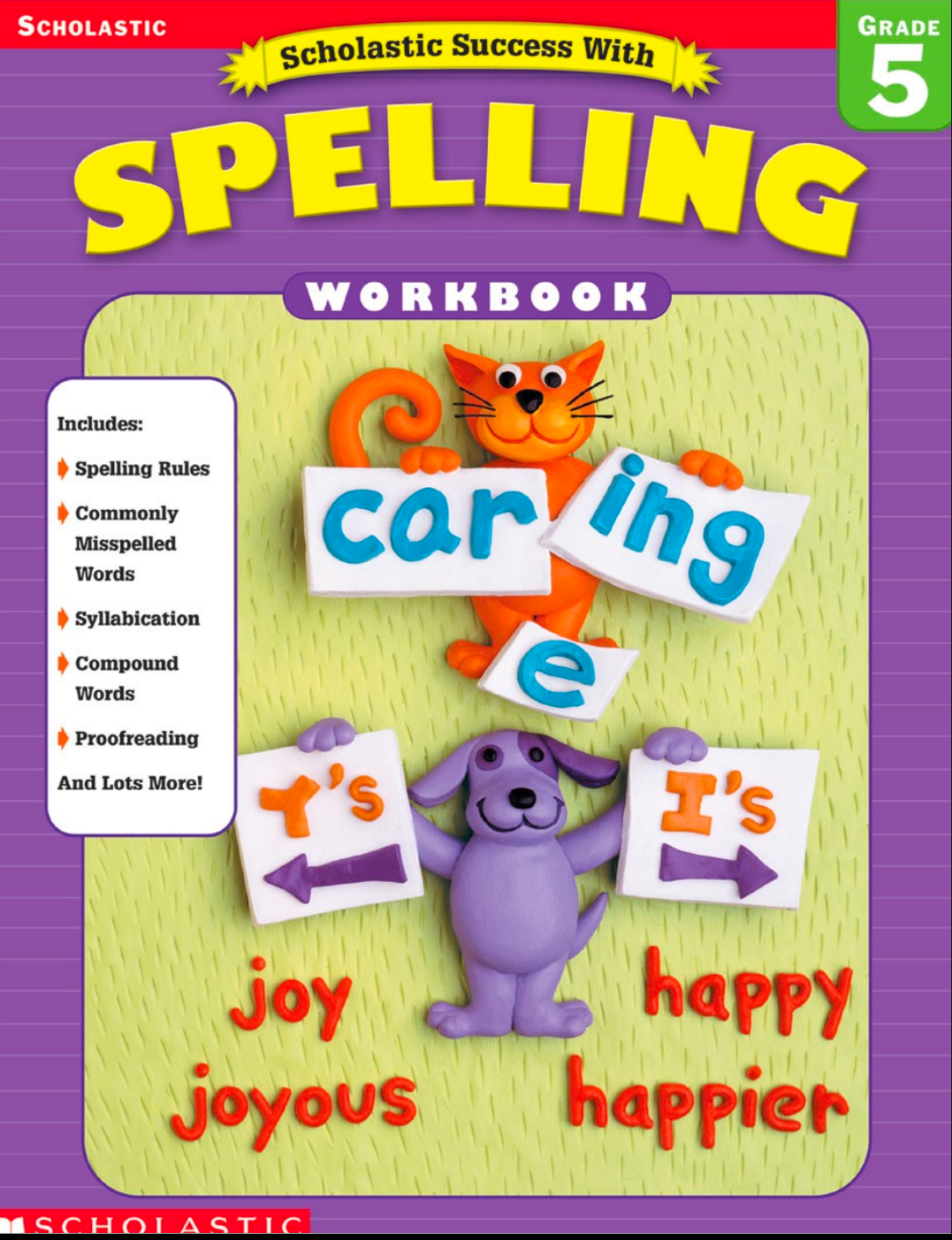 Scholastic Success with Spelling Workbook Grade 5
