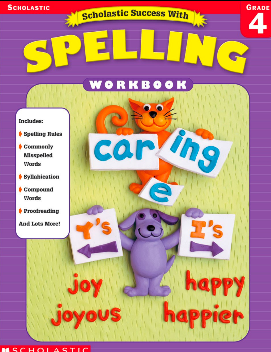 Scholastic Success with Spelling Workbook Grade 4